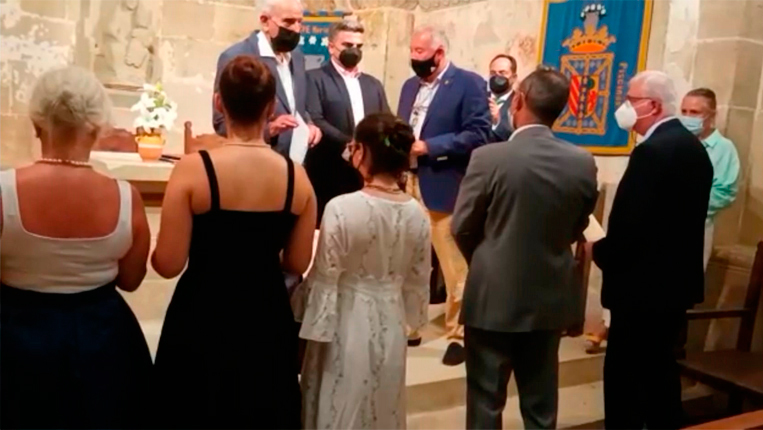Momento del recibimiento de nuevos diviseros
