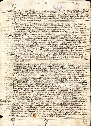 Copia simple del testamento del Infante Don Ramiro Sánchez, siglo XVI. Primera parte