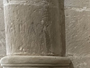Grabado histórico en el interior de la Basílica de Santa María de la Piscina