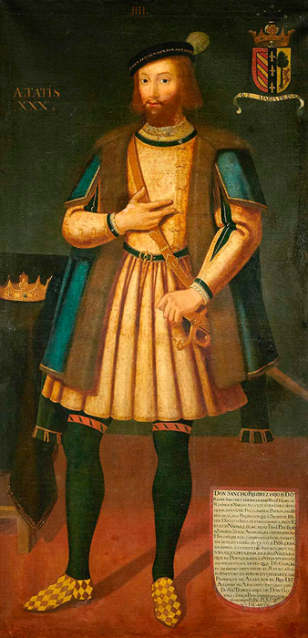 Retrato idealizado de don Sancho Ramírez, primer Patrono de la Divisa, con treinta años